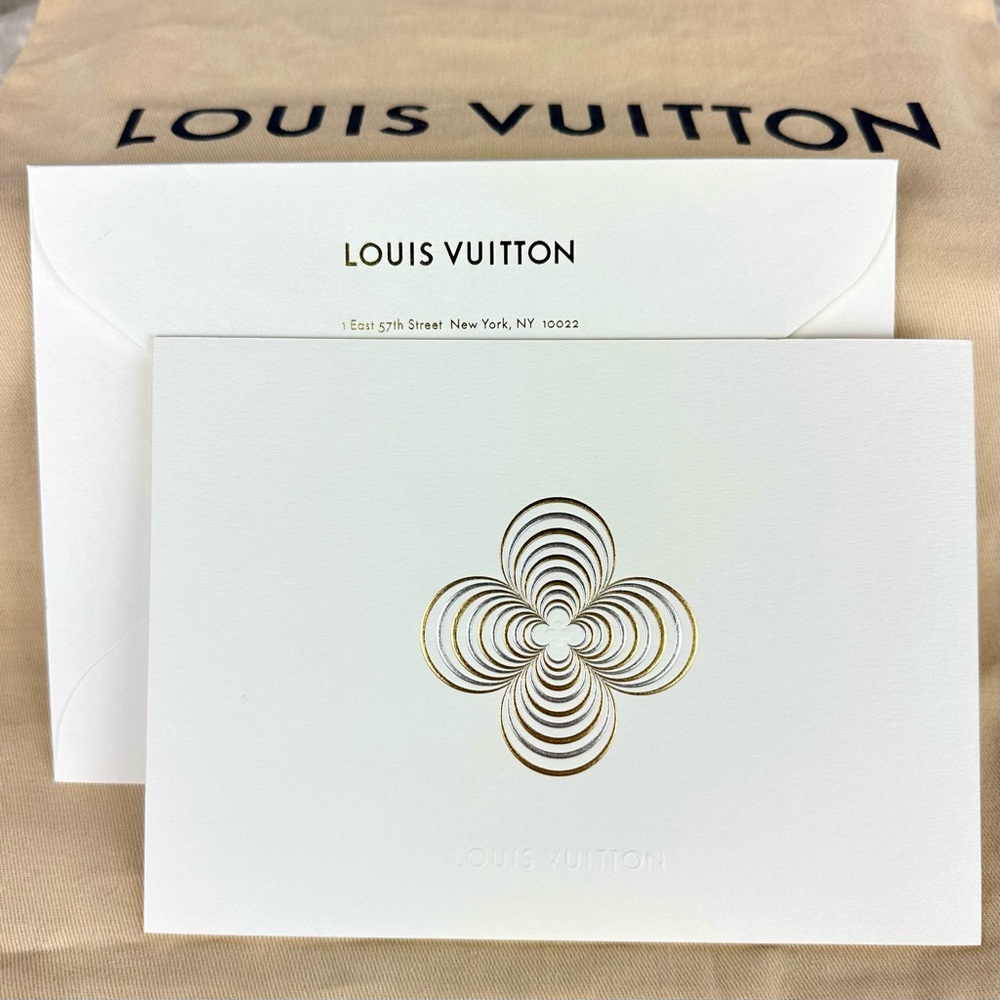 Louis Vuitton GORGEOUS Season’s Greetings large holiday card and envelope